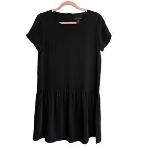 Cynthia Rowley Black Short Sleeve Babydoll Dress